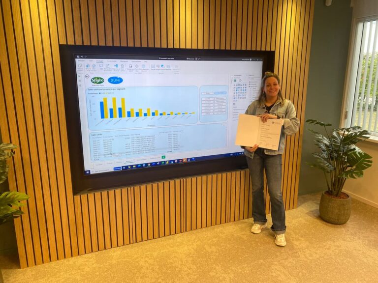 Afronding van persoonlijke businesscase met succesvol resultaat tijdens de cursus Data Analist