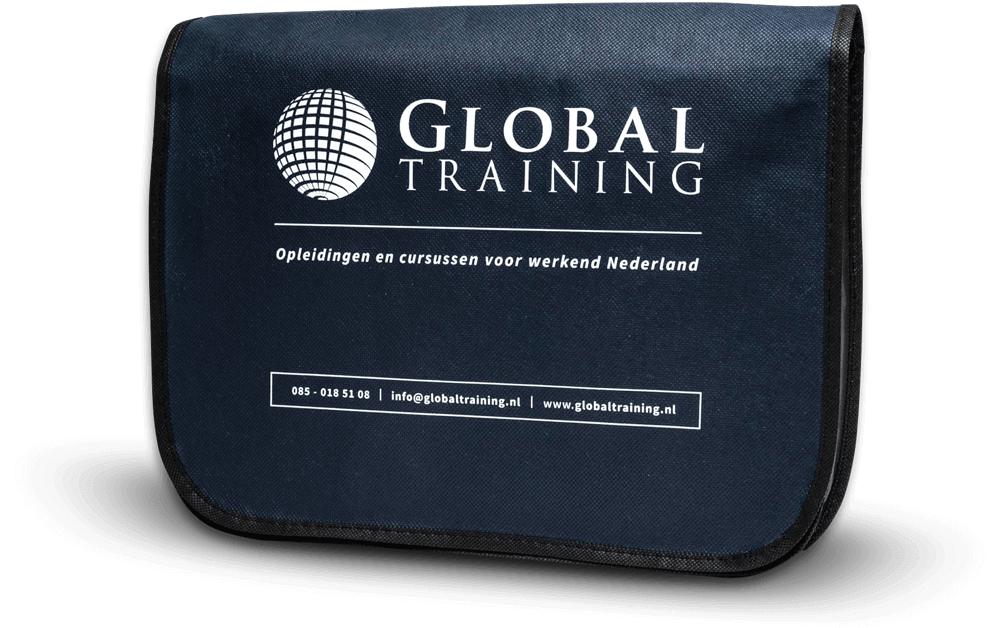 Global Training tas met bedrijfslogo