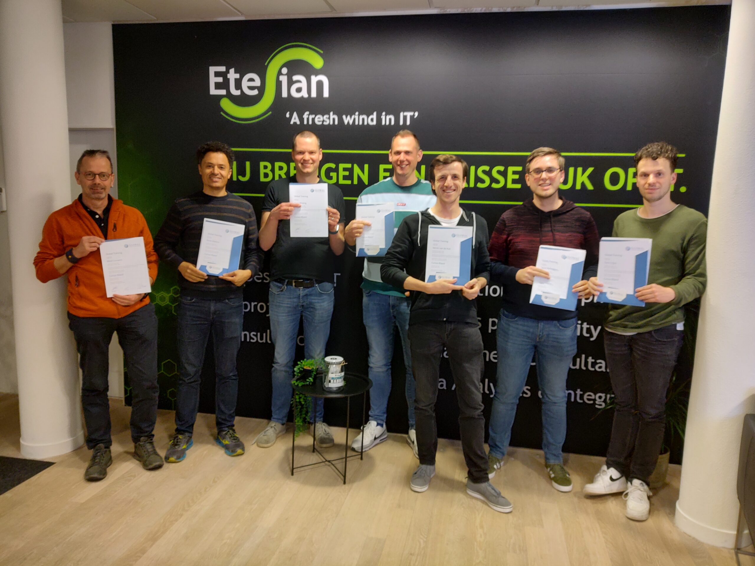 Cursisten die geslaagd zijn voor de cursus C#